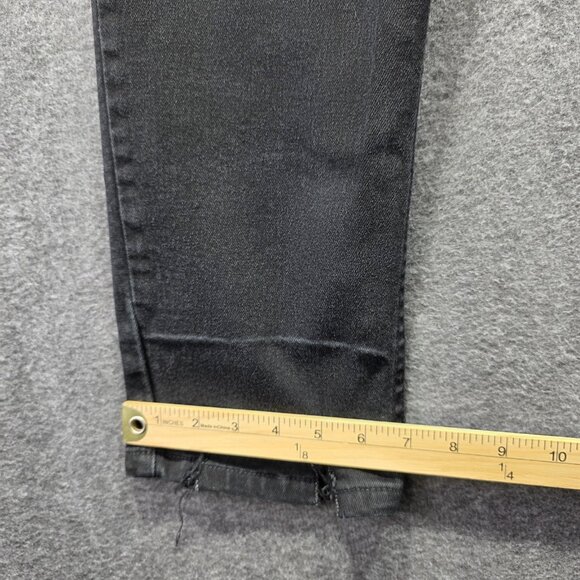 Levis 550 Jeans Womens 12 Short Black Relaxed Fit Tapered Leg Stretch Denim - Picture 10 of 10